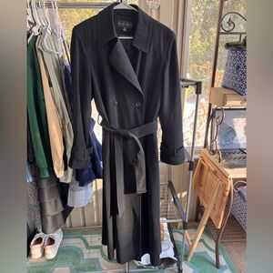 Elegant Black Women's Trench Coat